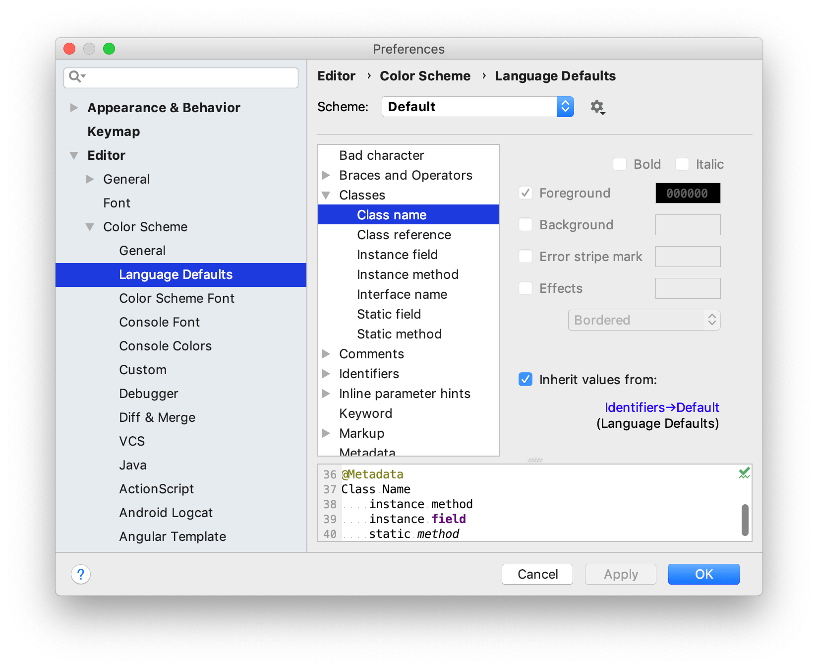 IntelliJ IDEA IDE设置系列教程（三）：配置颜色和字体